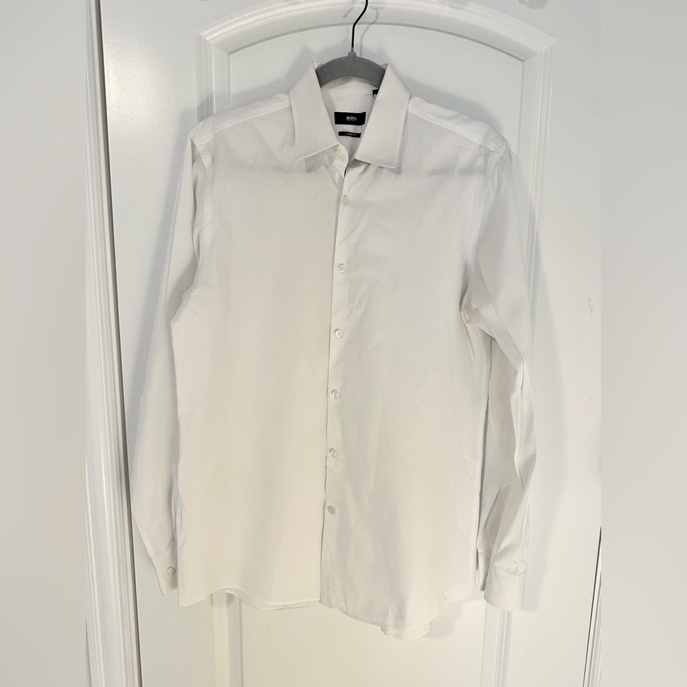 Boss Sharp Fit 15 1/2- White Dress Shirt